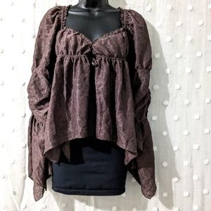 NWOT Kimchi blue babydoll blouse